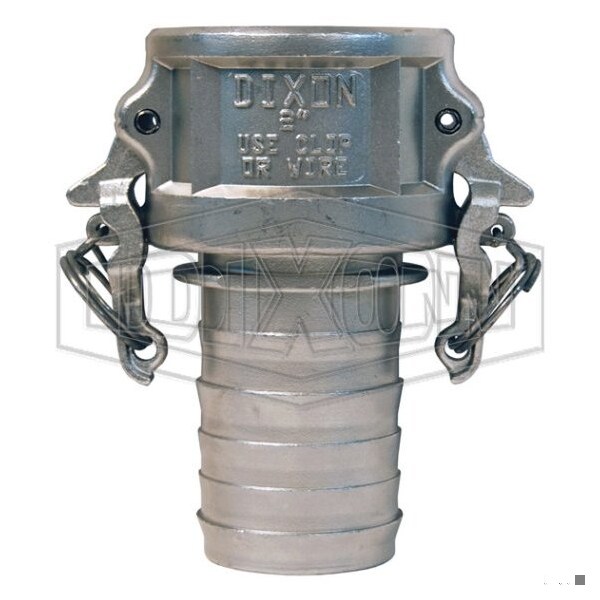 Boss-Lock Type-C Cam and Groove Notched Coupler, 3 in Nominal, Female Coupler x Hose Shank End Styl